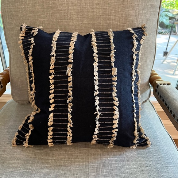 Other - 2 Navy blue and Tan custom pillows
